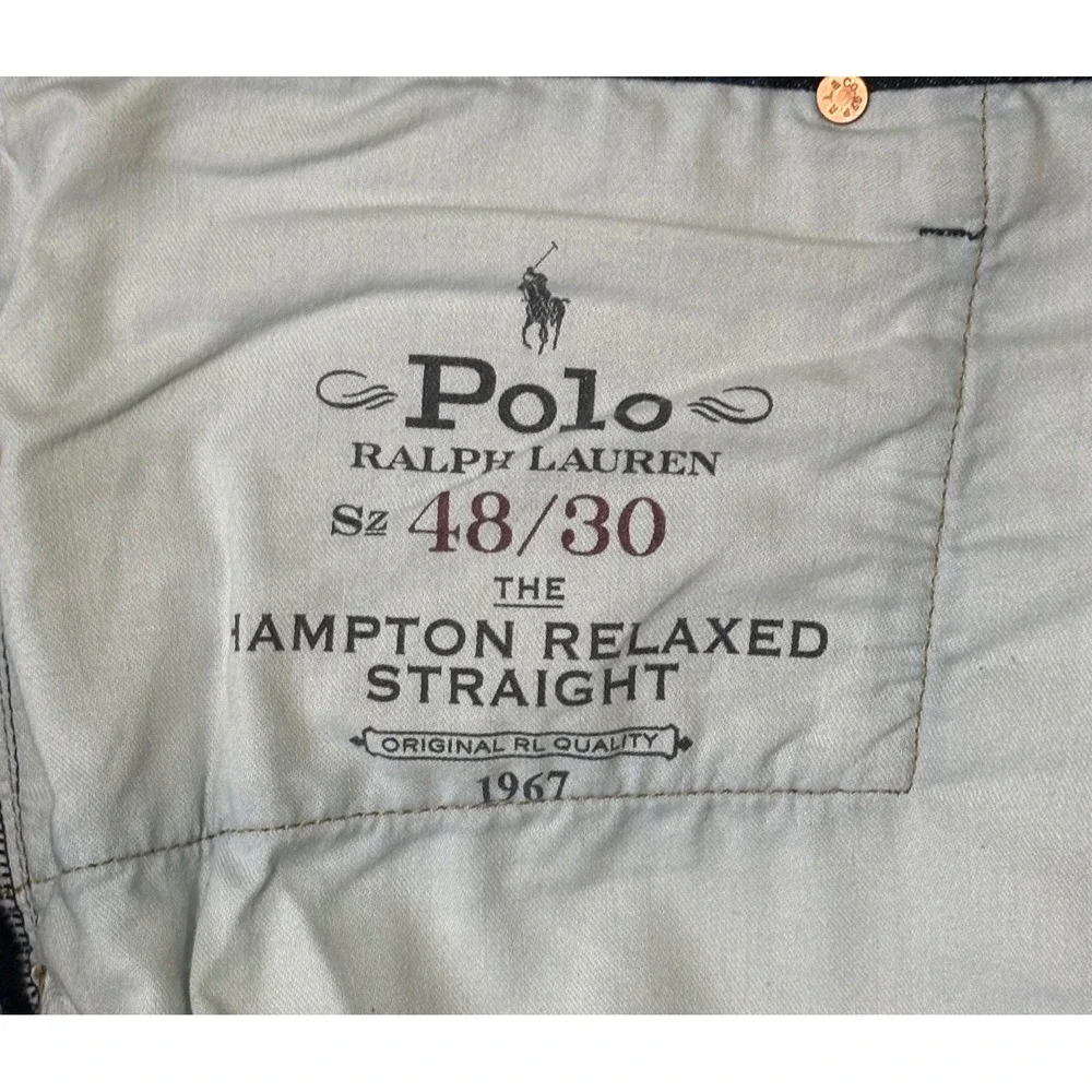 Polo by Ralph Lauren Men's Relaxed Fit Dark Indigo Jeans